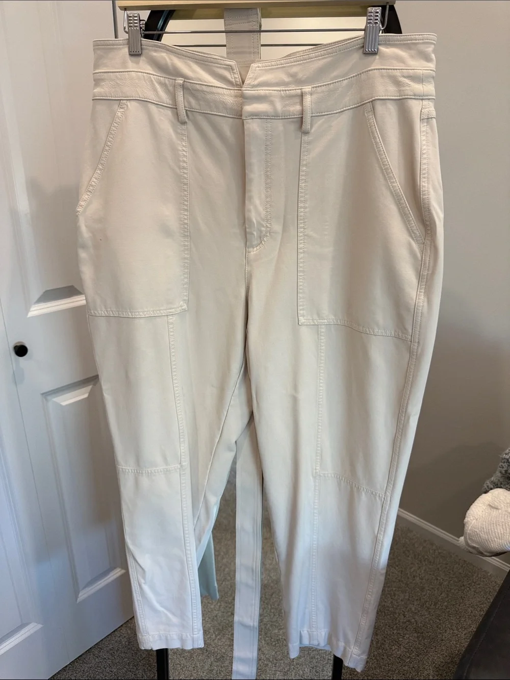 Banana Republic Cream Cargo Utility Pants